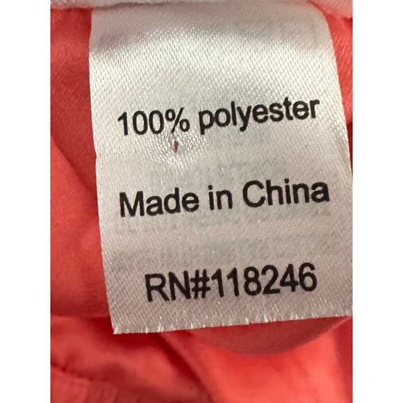 CABANA LIFE Coral UPF Protection Scalloped Trim Shorts Cover Up Beach Pool Sz L - Picture 5 of 5